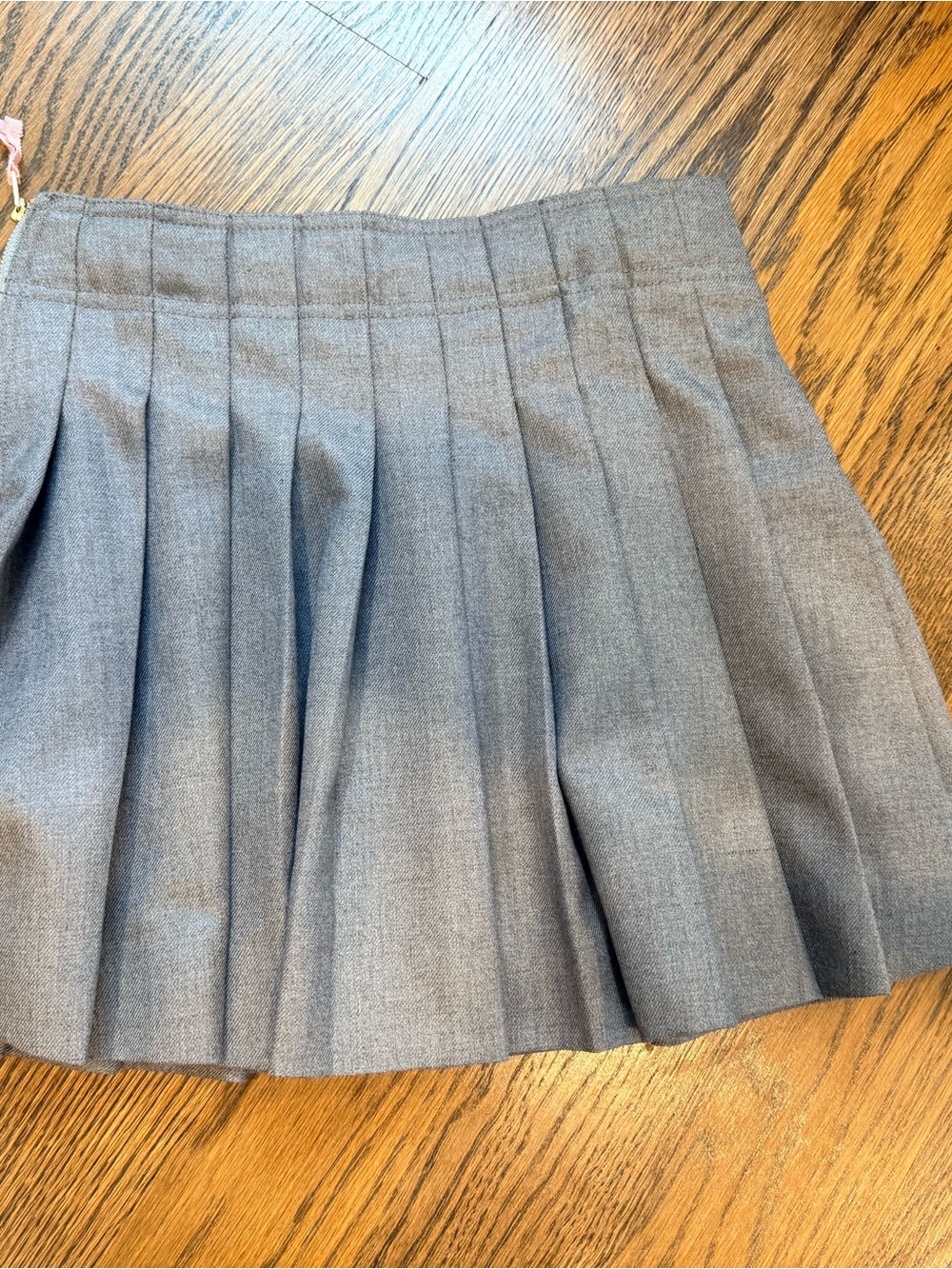 Crewcuts Gray Pleated School Skirt